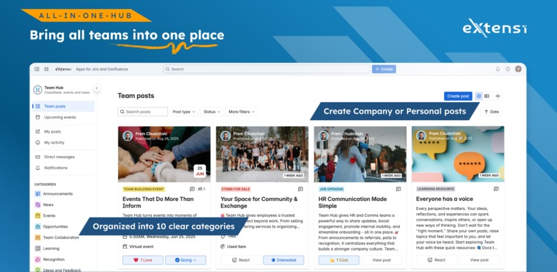 Team Hub for Confluence – screenshot 3
