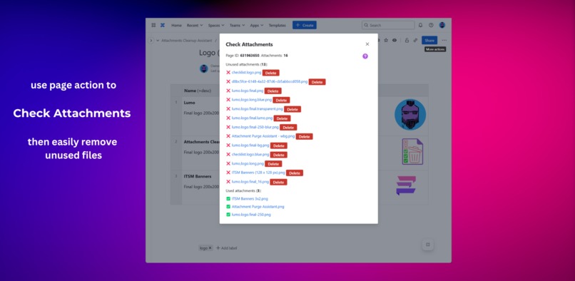 Attachments Cleanup Assistant – screenshot 1