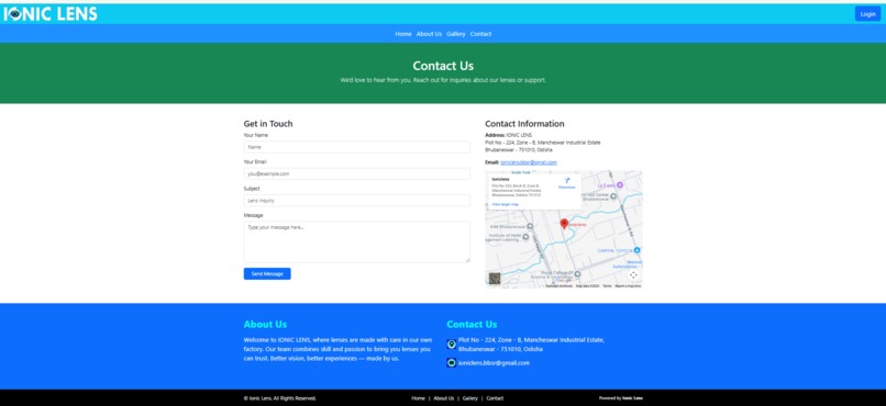 Lens Factory Home Page – screenshot 4