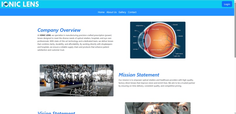 Lens Factory Home Page – screenshot 2