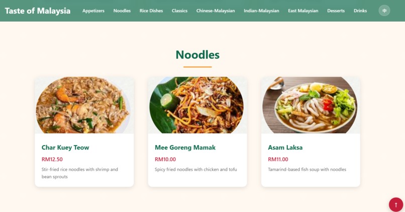 Taste of Malaysia (Warm-up Task) – screenshot 2