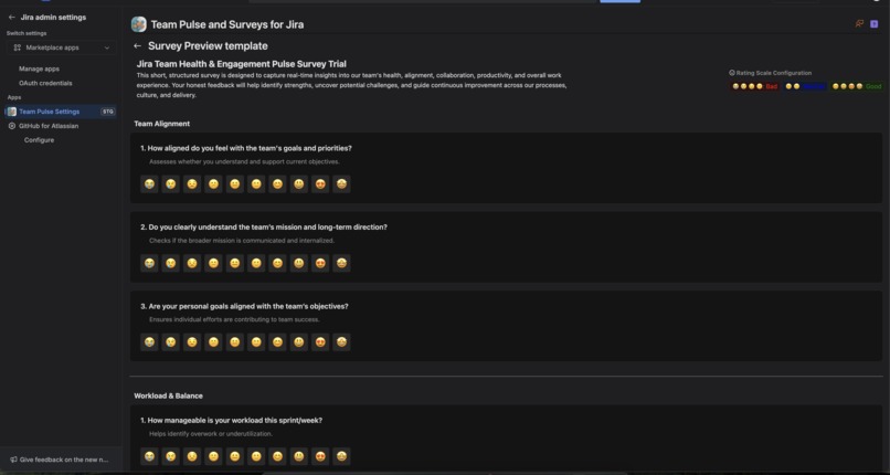 Team Pulse and Surveys for Jira – screenshot 3