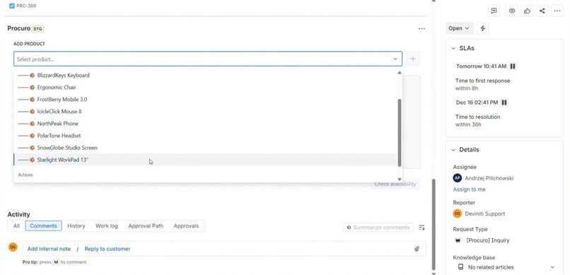 Procurement Solution – screenshot 2