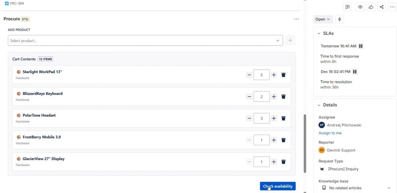 Procurement Solution – screenshot 3