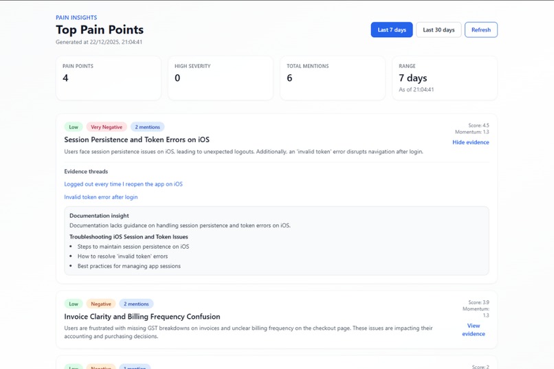 Pain Insights – screenshot 1