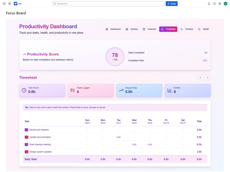 TaskFlow: Wellness & Productivity – screenshot 3