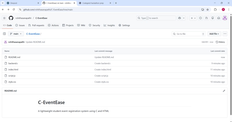 C-EventEase – screenshot 1