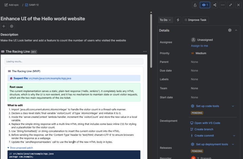 The Racing Line (Waze for Jira) – screenshot 4