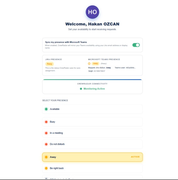 CrewRadar Presence Assignment (with Teams Integration) – screenshot 11
