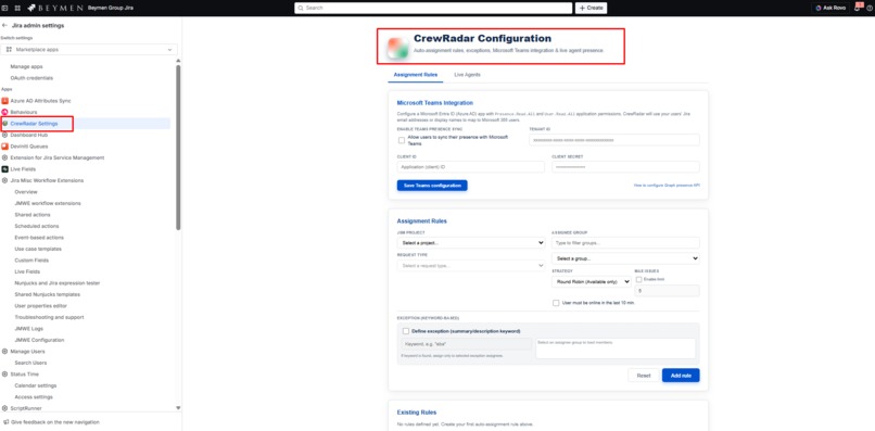 CrewRadar Presence Assignment (with Teams Integration) – screenshot 3