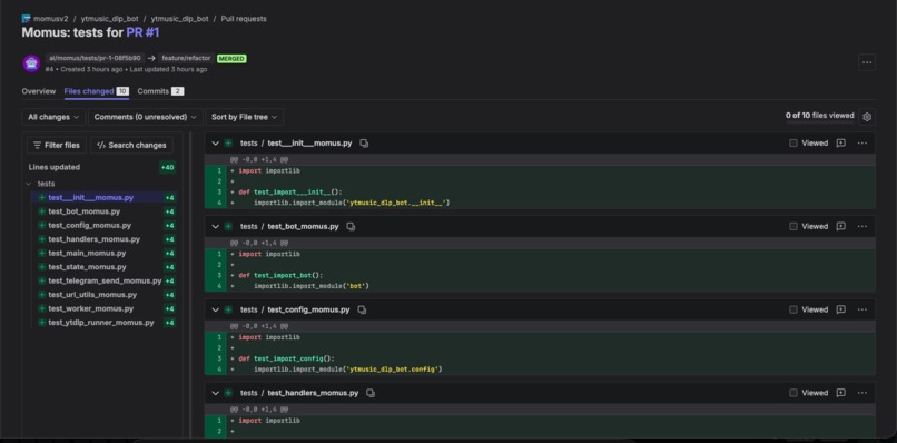 Momus - Unit Test Generation Forge App – screenshot 2