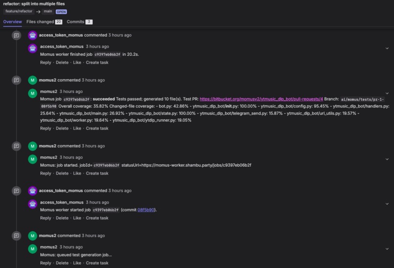 Momus - Unit Test Generation Forge App – screenshot 3