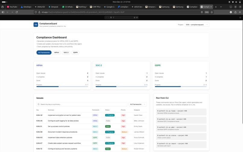       ComplianceGuard – AI Compliance Assistant – screenshot 4