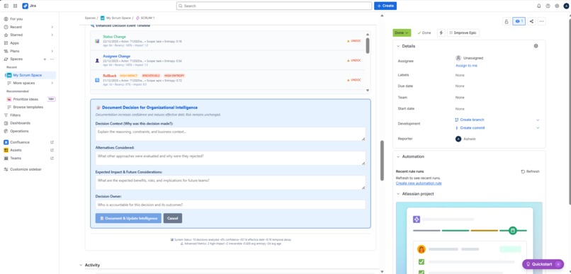 Decision Radar — Decision Intelligence for Jira – screenshot 3
