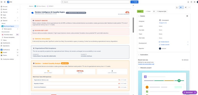 Decision Radar — Decision Intelligence for Jira – screenshot 4