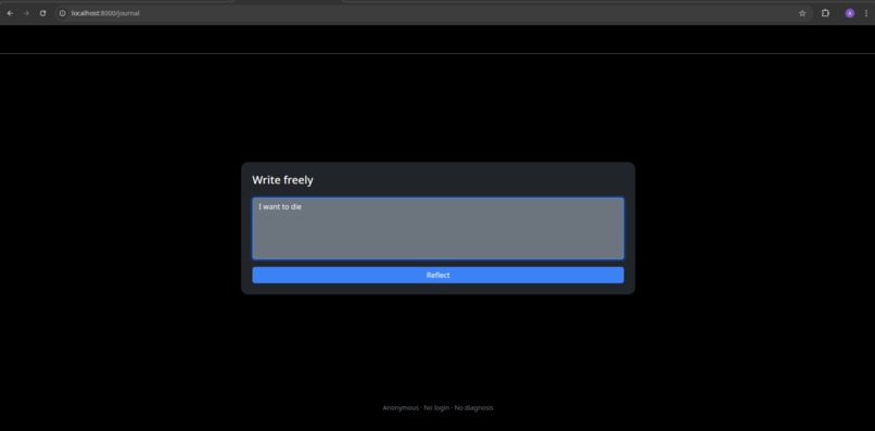 PeerBridge — Anonymous AI Reflection for Youth – screenshot 5
