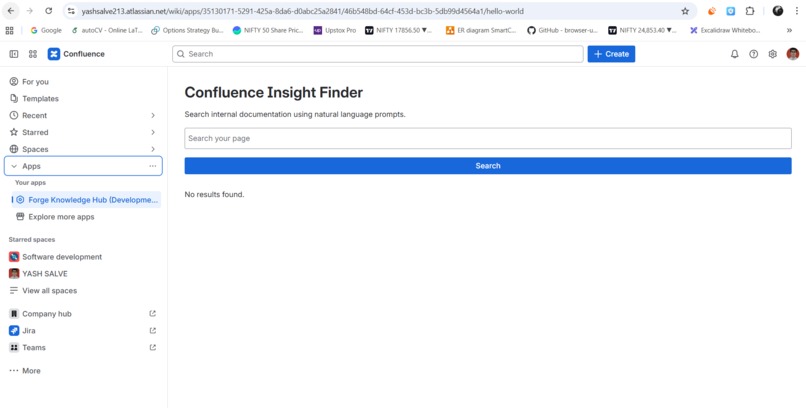 Confluence Insight Finder – screenshot 2