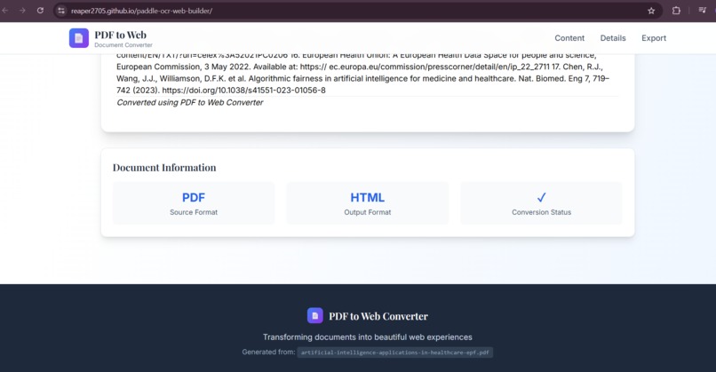 PaddleOCR Web Builder – screenshot 1