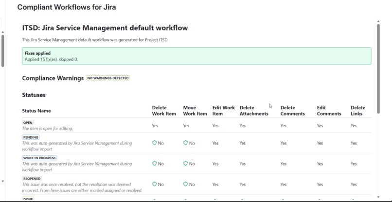 Compliant Workflows for Jira – screenshot 6