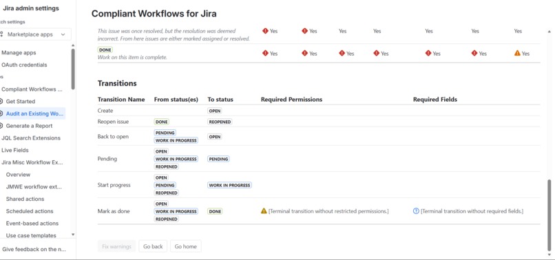 Compliant Workflows for Jira – screenshot 3