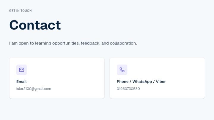 Portfolio - MD Isfar Nur  – screenshot 4