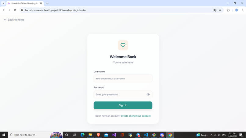 ListenLab – screenshot 2