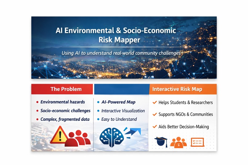 AI Environmental & Socio-Economic Risk Mapper – screenshot 1