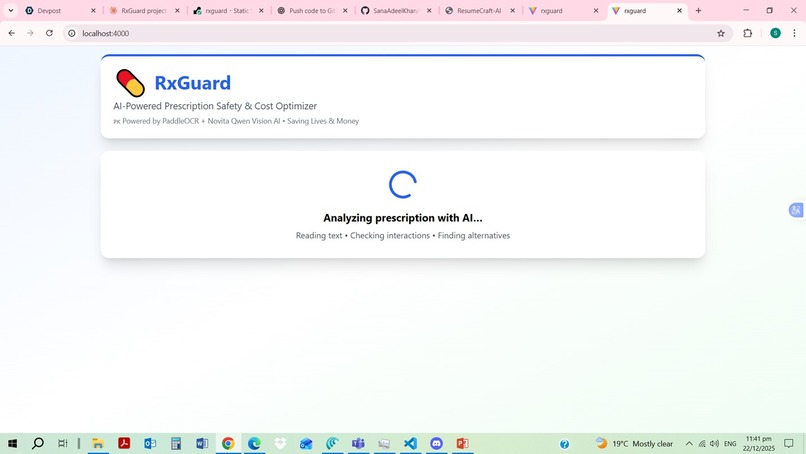RxGuard - AI Prescription Safety & Cost Optimizer – screenshot 5