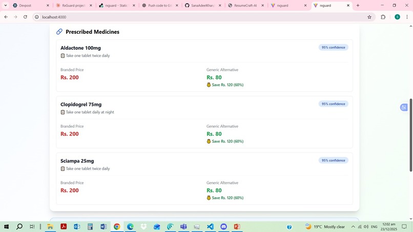 RxGuard - AI Prescription Safety & Cost Optimizer – screenshot 7