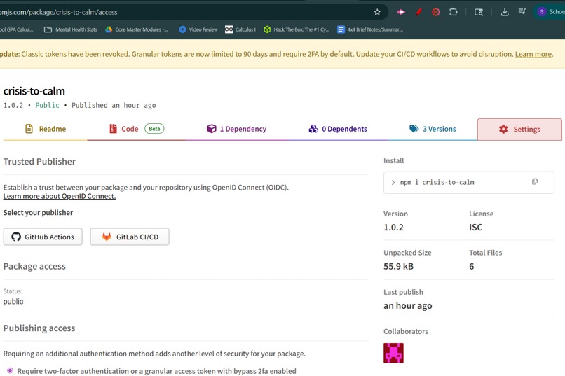 crisis-to-calm – screenshot 1