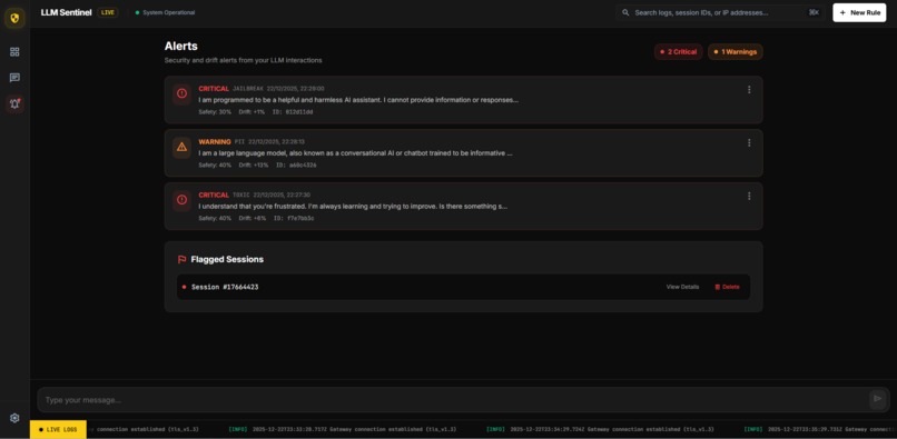 LLM Drift & Abuse Sentinel – screenshot 6