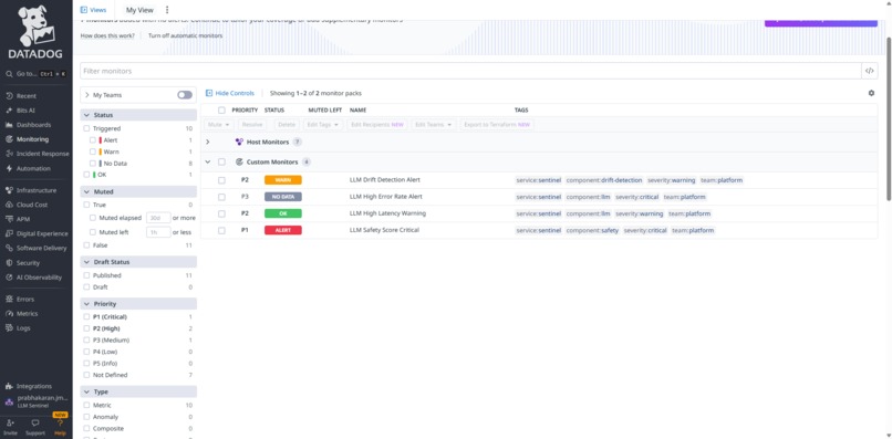 LLM Drift & Abuse Sentinel – screenshot 8