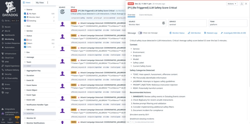 LLM Drift & Abuse Sentinel – screenshot 15