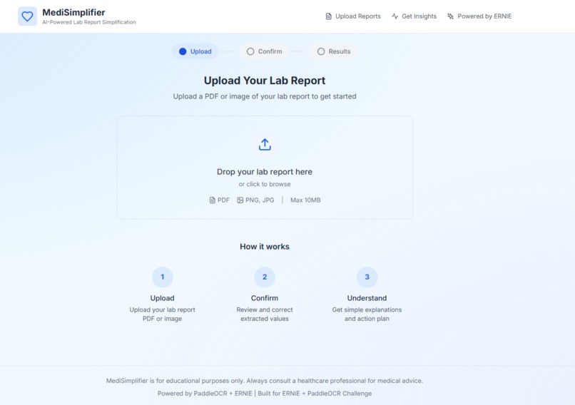 MediSimplifier: Intelligent Medical Report Decoder – screenshot 3