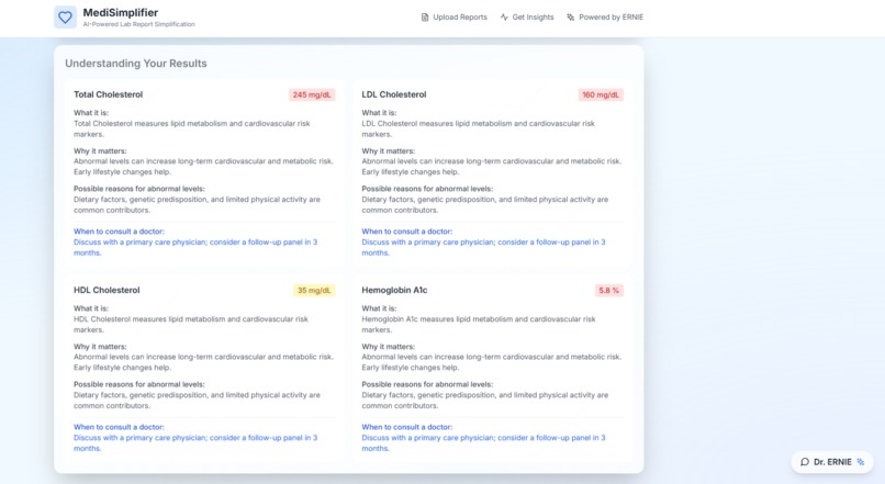MediSimplifier: Intelligent Medical Report Decoder – screenshot 4
