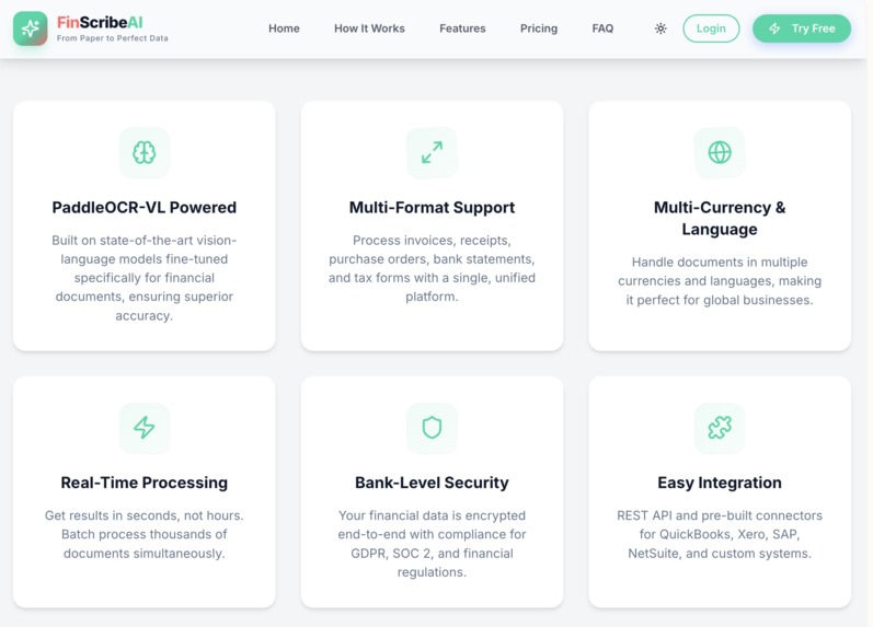 FinScribe AI : From Paper to Perfect Data – screenshot 3