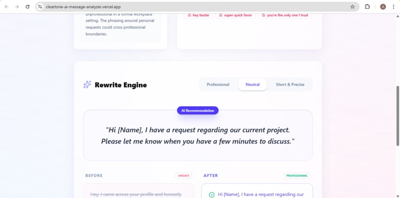 ClearTone AI – screenshot 3