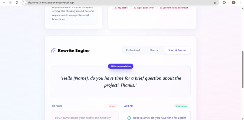 ClearTone AI – screenshot 4