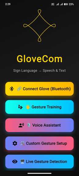 GloveCom – screenshot 1
