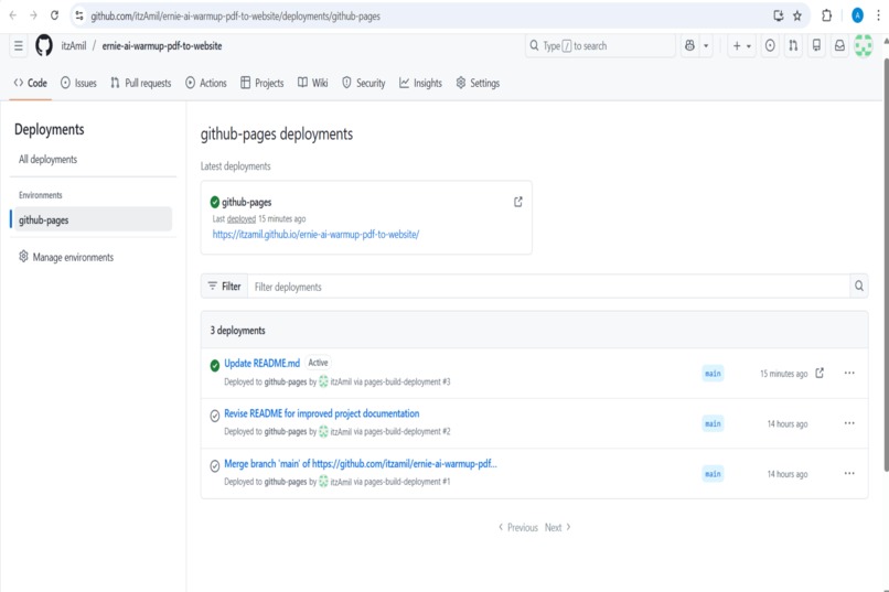 ERNIE Warm-up: PDF → Website – screenshot 1