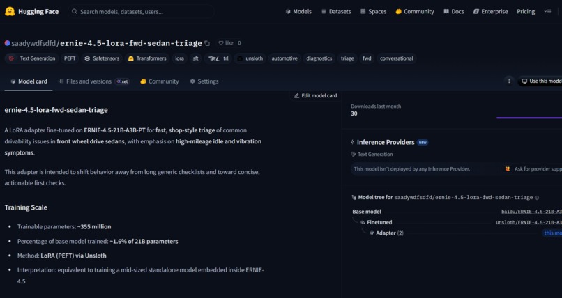 ERNIE 4.5 FWD Triage – screenshot 1