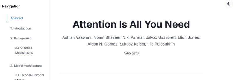 Attention Is All You Need - Interactive Web Edition – screenshot 1