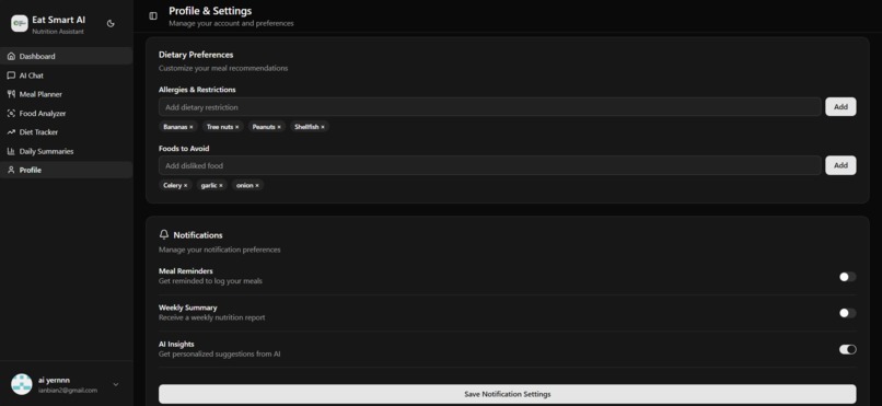 Eat Smart AI (Application-Building Task) – screenshot 21