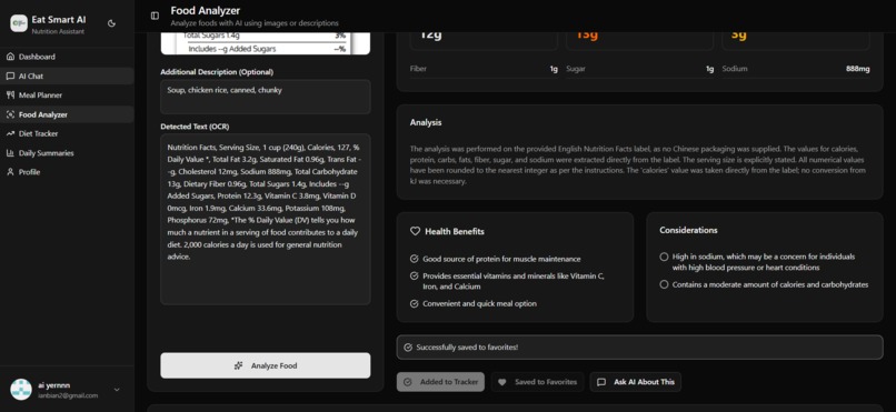 Eat Smart AI (Application-Building Task) – screenshot 13
