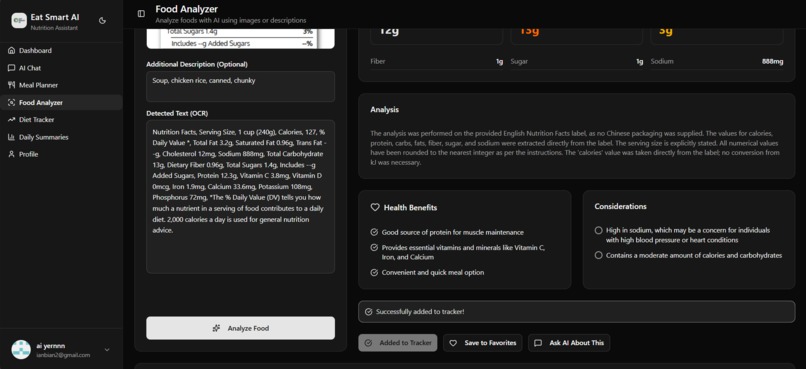 Eat Smart AI (Application-Building Task) – screenshot 12