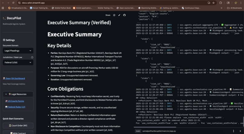 DocuPilot - AI-Powered Document Risk Review System | Devpost