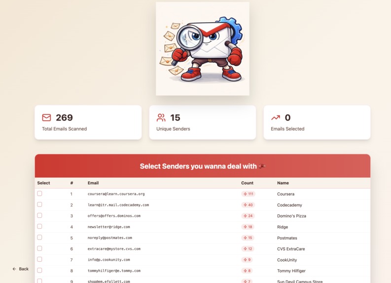 Inboxer: cleans up your Inbox – screenshot 9