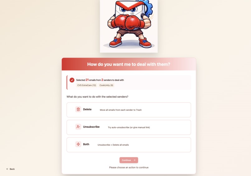 Inboxer: cleans up your Inbox – screenshot 10