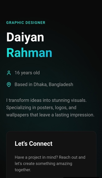 Portfolio- Daiyan Rahman  – screenshot 1