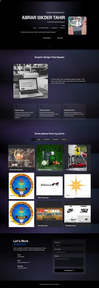 Portfolio: Tahir's designs – screenshot 1